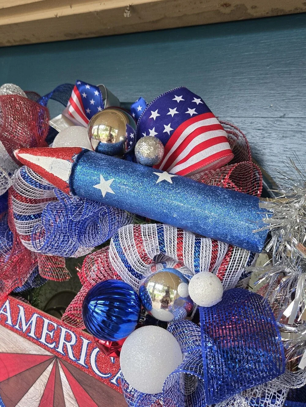 America Patriotic Wreath